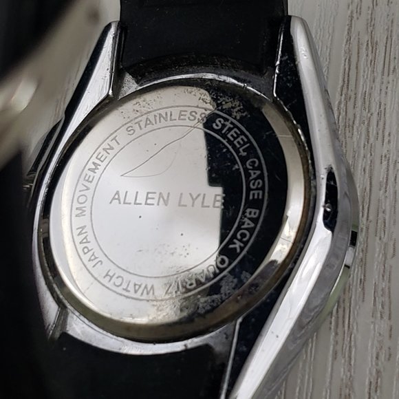 Allen Lyle Black Silicone Round Face Watch Crystal - Picture 5 of 7